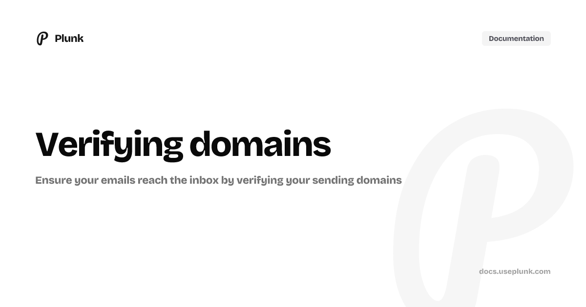 Plunk Documentation
