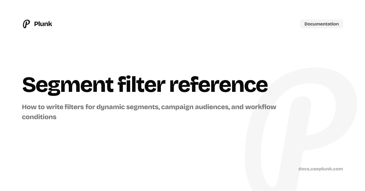Plunk Documentation