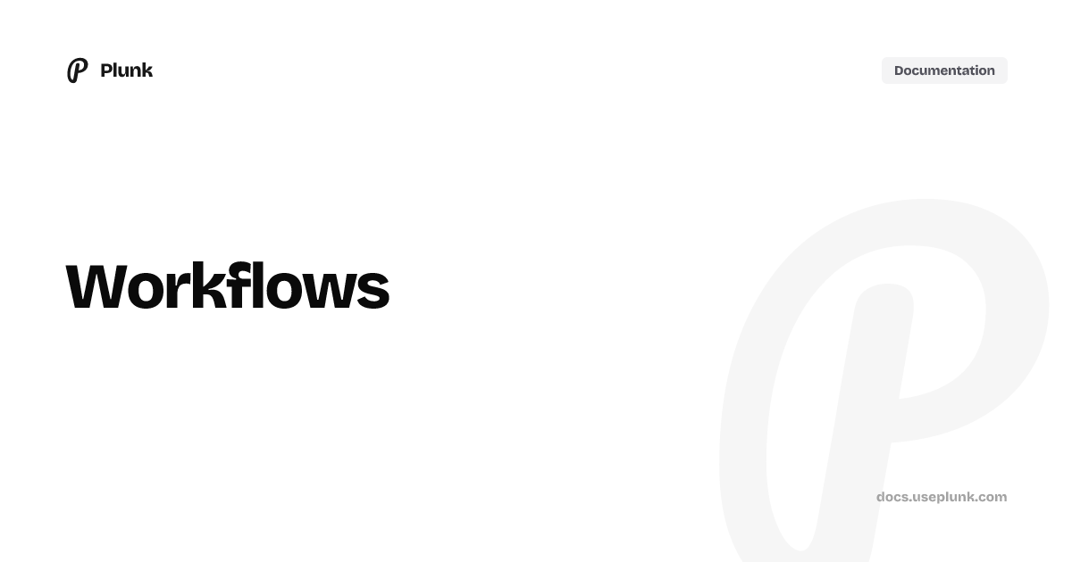 Plunk Documentation